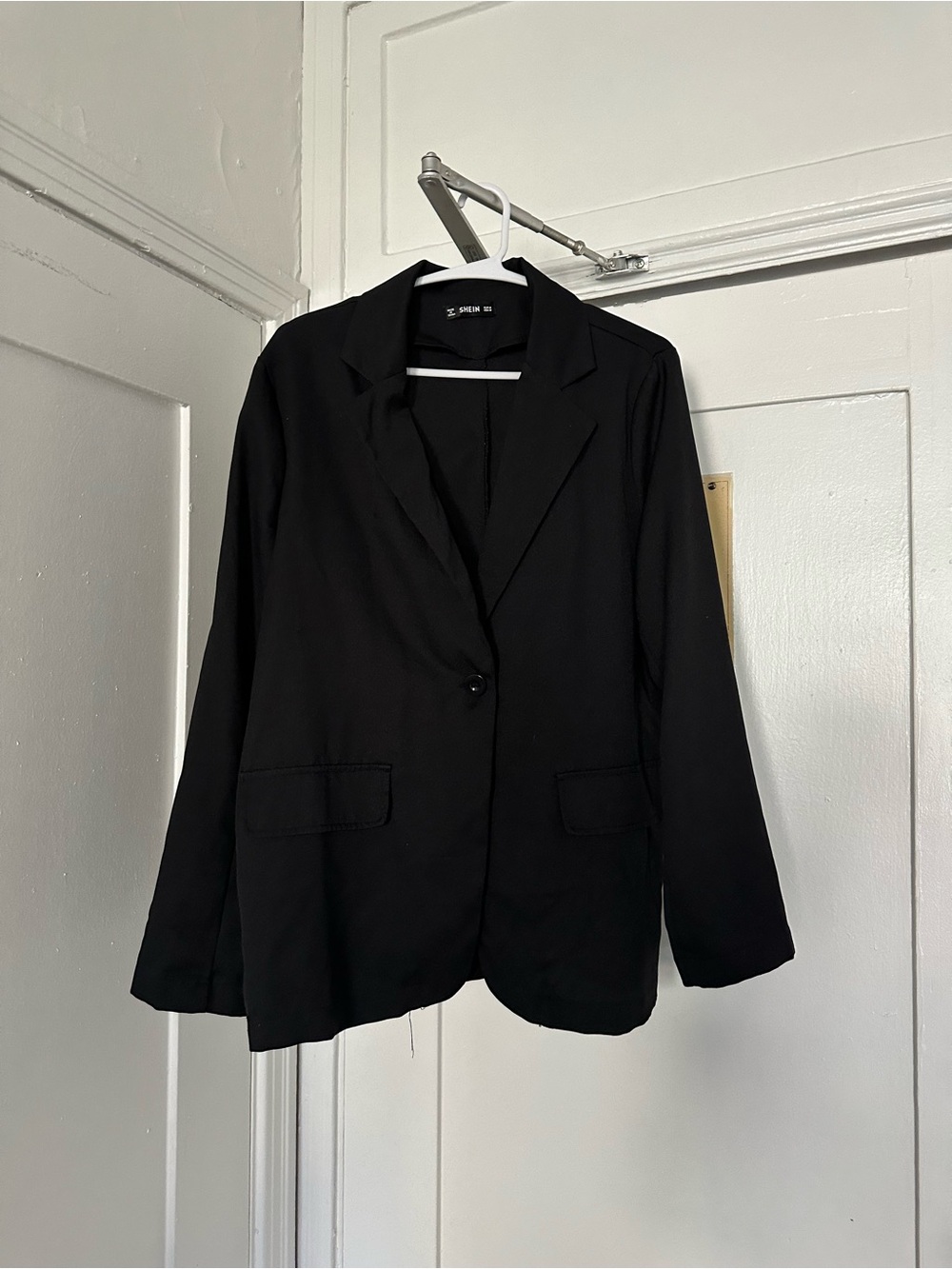 SHEIN Black Single-Button Women's Blazer